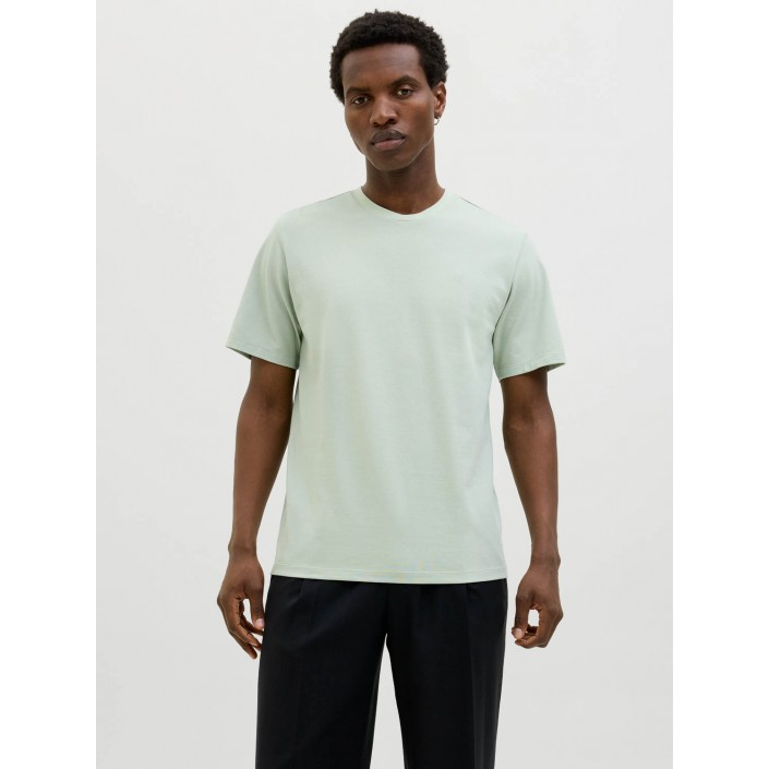 JACK%JONES PREMIUM JPRBLUHUG SS TEE Aqua Gray | Freewear JPRBLUHUG SS TEE - www.freewear.nl - Freewear