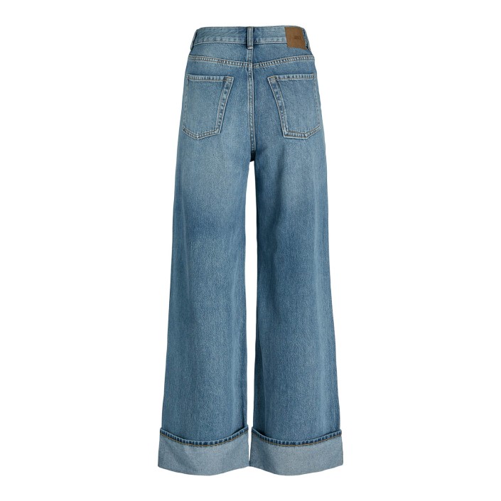 JACK&JONES ORIGINALS JXTOKYO WIDE FOLD HW JEANS R254 DNM: Medium Blue Denim | Freewear JXTOKYO WIDE FOLD HW JEANS R254 DNM: - www.freewear.nl - Freewear