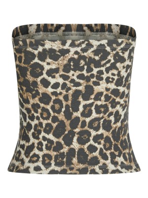 JACK&JONES ORIGINALS JXFIONA STR SL RIB AOP TUBE TOP JRS Ancient Scroll/Leopard | Freewear JXFIONA STR SL RIB AOP TUBE TOP JRS - www.freewear.nl - Freewear