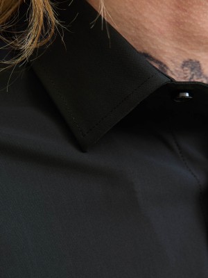 JACK%JONES PREMIUM JPRBLAACTIVE STRETCH LS SHIRT SN Black | Freewear JPRBLAACTIVE STRETCH LS SHIRT SN - www.freewear.nl - Freewear