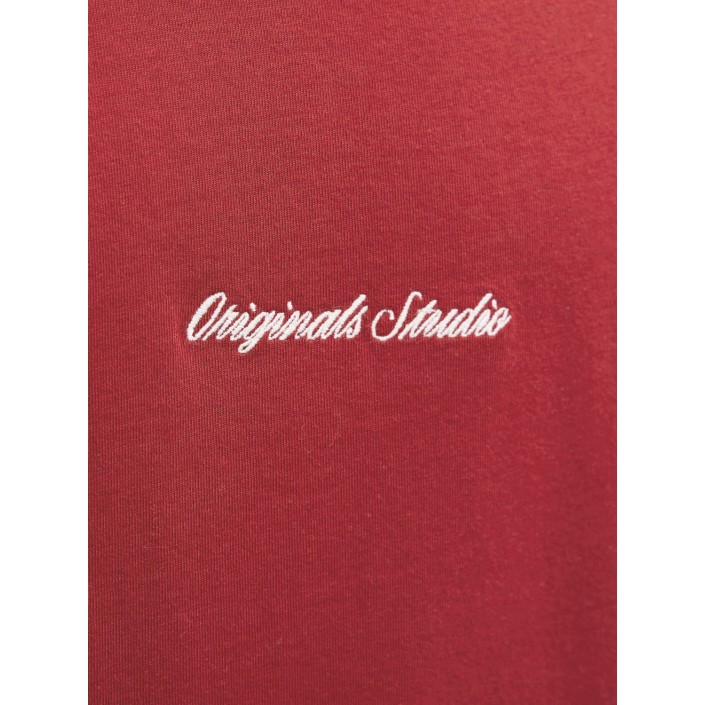 JACK&JONES ORIGINALS JORNORREBRO EMB TEE SS CREW NECK NO: Tibetan Red | Freewear JORNORREBRO EMB TEE SS CREW NECK NO: - www.freewear.nl - Freewear