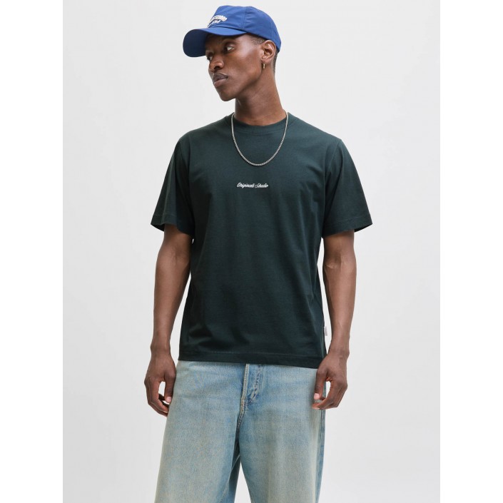 JACK&JONES ORIGINALS JORNORREBRO EMB TEE SS CREW NECK NO: Forest River | Freewear JORNORREBRO EMB TEE SS CREW NECK NO: - www.freewear.nl - Freewear