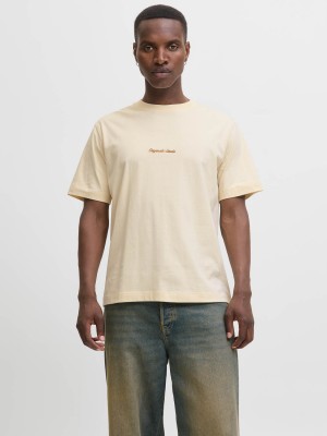 JACK&JONES ORIGINALS JORNORREBRO EMB TEE SS CREW NECK NO: Antique White | Freewear JORNORREBRO EMB TEE SS CREW NECK NO: - www.freewear.nl - Freewear