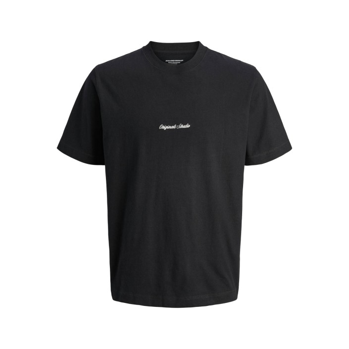 JACK&JONES ORIGINALS JORNORREBRO EMB TEE SS CREW NECK NO: Black | Freewear JORNORREBRO EMB TEE SS CREW NECK NO: - www.freewear.nl - Freewear
