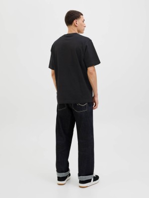 JACK&JONES ORIGINALS JORNORREBRO EMB TEE SS CREW NECK NO: Black | Freewear JORNORREBRO EMB TEE SS CREW NECK NO: - www.freewear.nl - Freewear