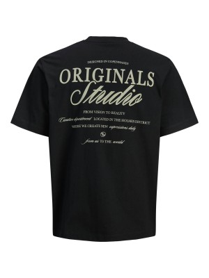 JACK&JONES ORIGINALS JORNORREBRO TYPO TEE SS CREW NECK N: Black | Freewear JORNORREBRO TYPO TEE SS CREW NECK N: - www.freewear.nl - Freewear