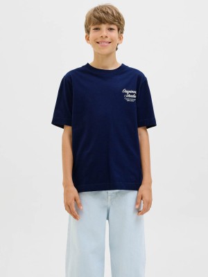 jack en jones boys JORNORREBRO TYPO TEE SS CREW NECK S: Ocean Cavern | Freewear JORNORREBRO TYPO TEE SS CREW NECK S: - www.freewear.nl - Freewear