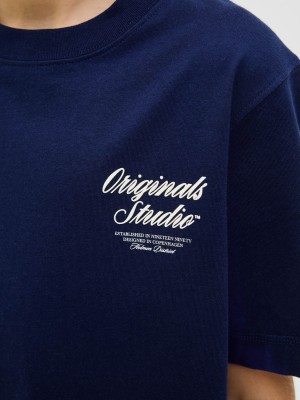 jack en jones boys JORNORREBRO TYPO TEE SS CREW NECK S: Ocean Cavern | Freewear JORNORREBRO TYPO TEE SS CREW NECK S: - www.freewear.nl - Freewear