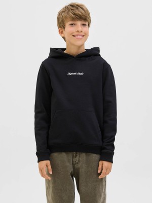 jack en jones boys JORNORREBRO EMB SWEAT HOOD NOOS JNR Black | Freewear JORNORREBRO EMB SWEAT HOOD NOOS JNR - www.freewear.nl - Freewear
