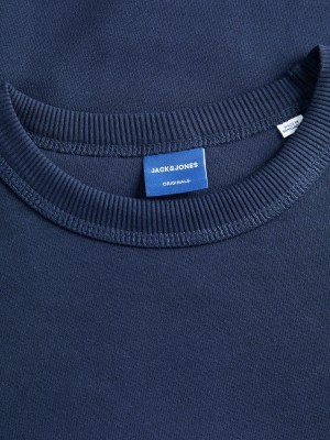 jack en jones boys JORNORREBRO EMB SWEAT CREW NOOS JNR Ocean Cavern | Freewear JORNORREBRO EMB SWEAT CREW NOOS JNR - www.freewear.nl - Freewear