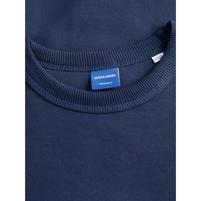 jack en jones boys JORNORREBRO EMB SWEAT CREW NOOS JNR Ocean Cavern | Freewear JORNORREBRO EMB SWEAT CREW NOOS JNR - www.freewear.nl - Freewear