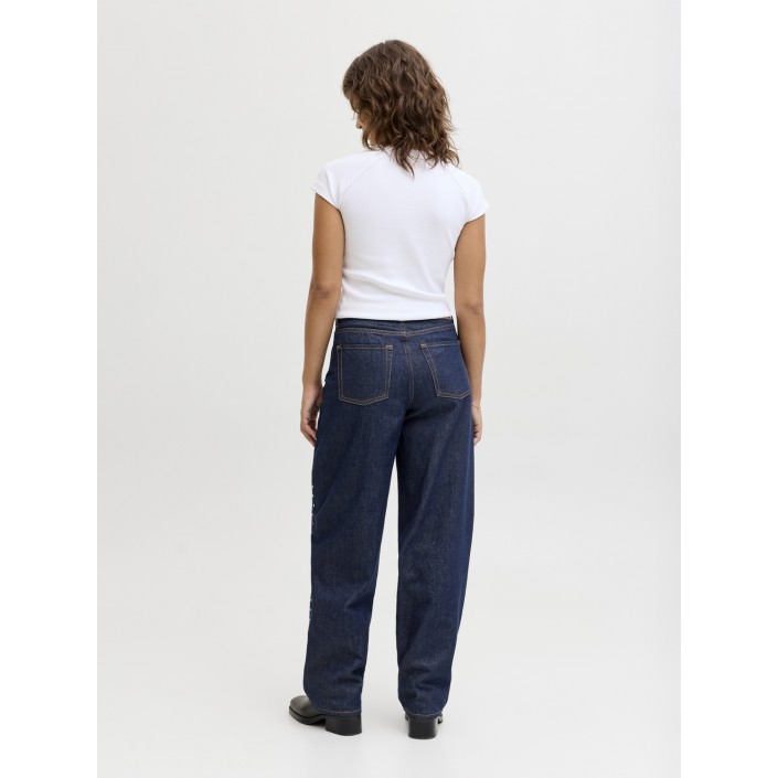 JACK&JONES ORIGINALS JXFUJI IVY BARREL MW JEANS R295 DNM Dark Blue Denim | Freewear JXFUJI IVY BARREL MW JEANS R295 DNM - www.freewear.nl - Freewear