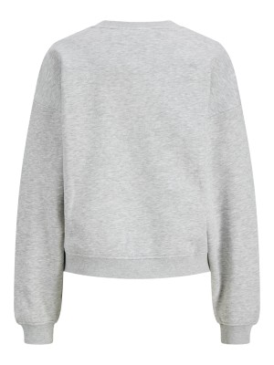 JACK&JONES ORIGINALS JXJACKIE LS RLX PRINT CREW SWT Light Grey Melange/ATELIER | Freewear JXJACKIE LS RLX PRINT CREW SWT - www.freewear.nl - Freewear