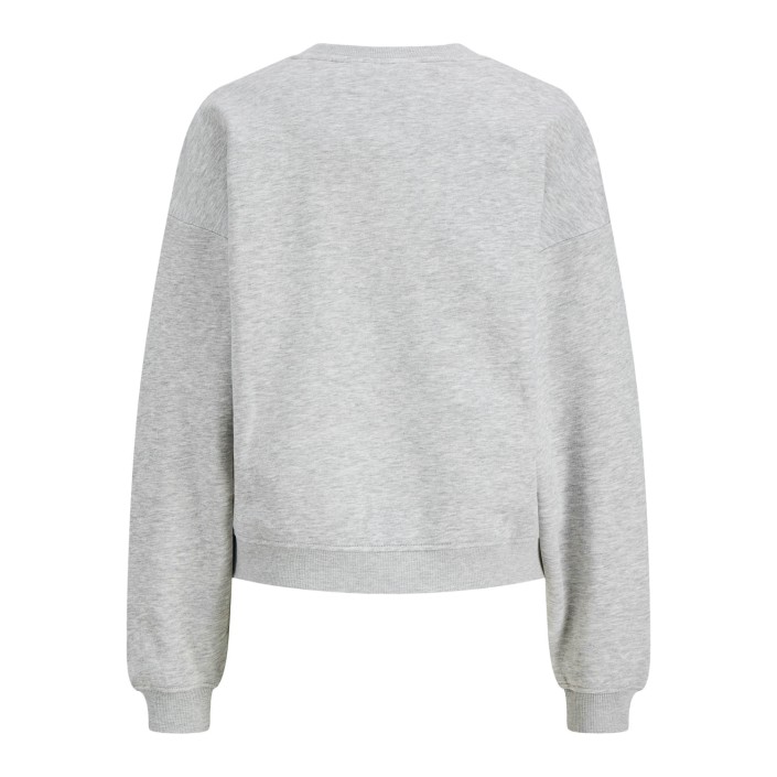 JACK&JONES ORIGINALS JXJACKIE LS RLX PRINT CREW SWT Light Grey Melange/ATELIER | Freewear JXJACKIE LS RLX PRINT CREW SWT - www.freewear.nl - Freewear