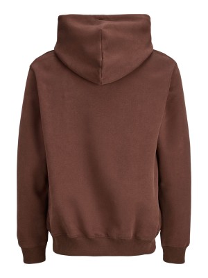 JACK&JONES ORIGINALS JORGRAND SWEAT HOOD Deep Mahogany | Freewear JORGRAND SWEAT HOOD - www.freewear.nl - Freewear