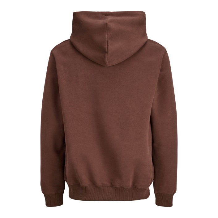 JACK&JONES ORIGINALS JORGRAND SWEAT HOOD Deep Mahogany | Freewear JORGRAND SWEAT HOOD - www.freewear.nl - Freewear