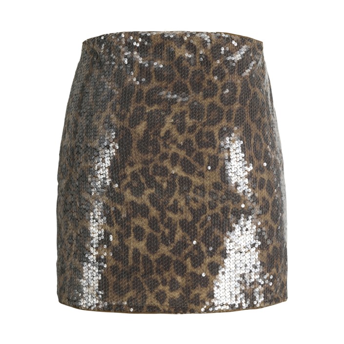 JACK&JONES ORIGINALS JXIZZY SEQUIN SKIRT WVN Toasted Coconut/Leo Sequin | Freewear JXIZZY SEQUIN SKIRT WVN - www.freewear.nl - Freewear