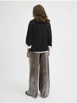 JACK&JONES ORIGINALS JXIZZY SEQUIN MW PANT PNT Toasted Coconut/Leo Sequin | Freewear JXIZZY SEQUIN MW PANT PNT - www.freewear.nl - Freewear