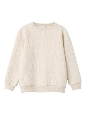 NAME IT KIDS NKMNOLETTE LS SWEAT UNB Peyote Melange | Freewear NKMNOLETTE LS SWEAT UNB - www.freewear.nl - Freewear