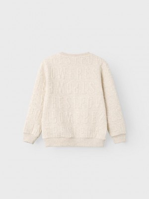 NAME IT KIDS NKMNOLETTE LS SWEAT UNB Peyote Melange | Freewear NKMNOLETTE LS SWEAT UNB - www.freewear.nl - Freewear