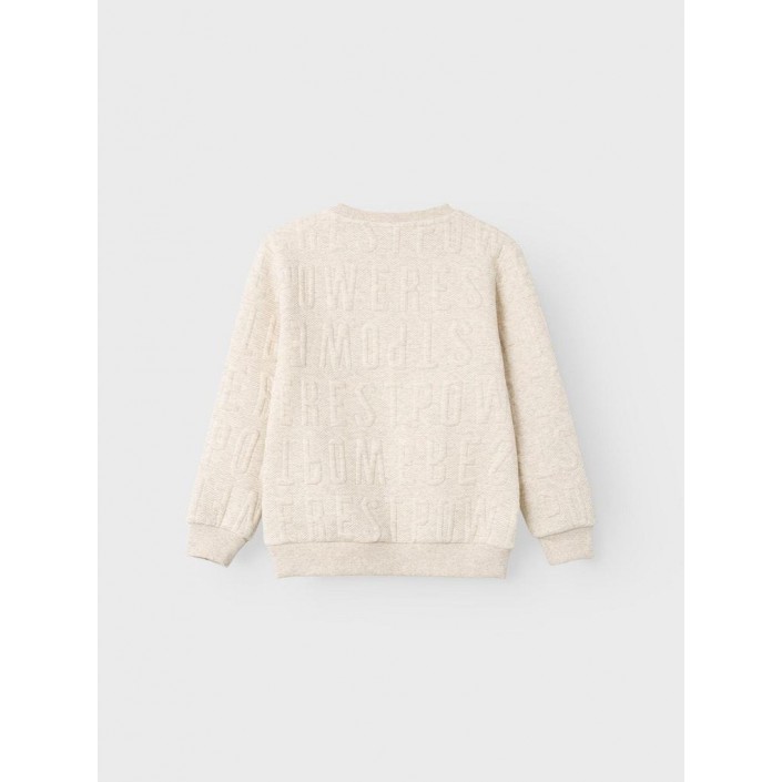 NAME IT KIDS NKMNOLETTE LS SWEAT UNB Peyote Melange | Freewear NKMNOLETTE LS SWEAT UNB - www.freewear.nl - Freewear
