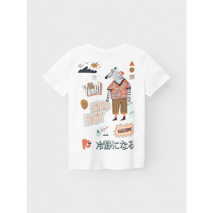 NAME IT KIDS NKMJAMMER SS TOP Bright White | Freewear NKMJAMMER SS TOP - www.freewear.nl - Freewear