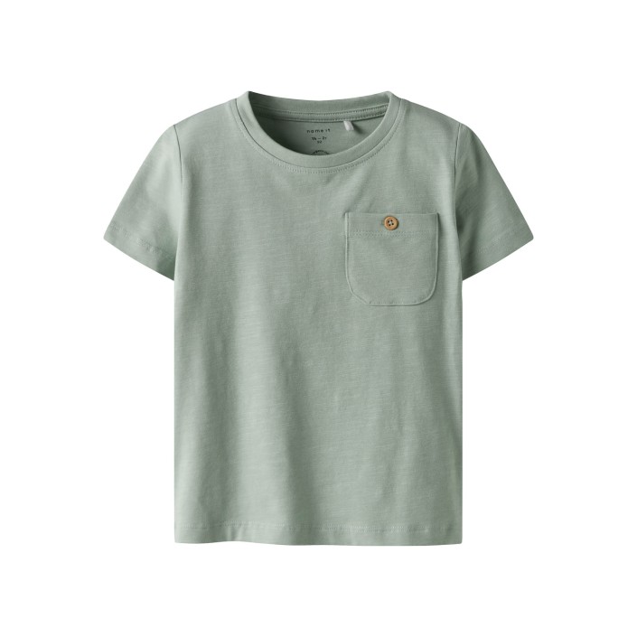 NAME IT MINI NMMHUGO SS TOP Aqua Gray | Freewear NMMHUGO SS TOP - www.freewear.nl - Freewear