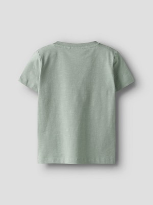 NAME IT MINI NMMHUGO SS TOP Aqua Gray | Freewear NMMHUGO SS TOP - www.freewear.nl - Freewear
