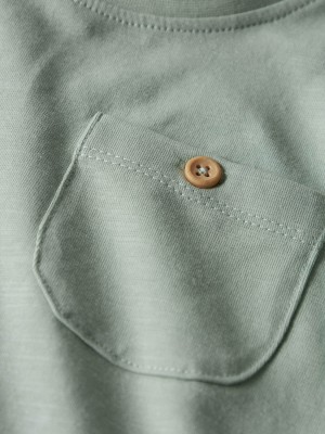 NAME IT MINI NMMHUGO SS TOP Aqua Gray | Freewear NMMHUGO SS TOP - www.freewear.nl - Freewear