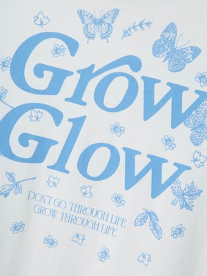 NAME IT KIDS NKFDANE SS NREG TOP BOX Bright White/PROVENCE | Freewear NKFDANE SS NREG TOP BOX - www.freewear.nl - Freewear