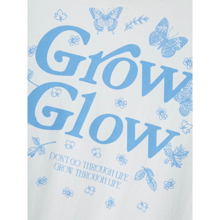 NAME IT KIDS NKFDANE SS NREG TOP BOX Bright White/PROVENCE | Freewear NKFDANE SS NREG TOP BOX - www.freewear.nl - Freewear