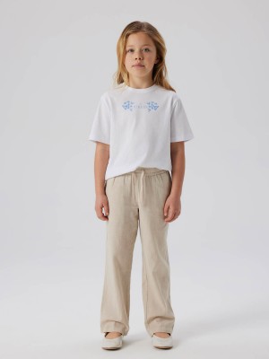 NAME IT KIDS NKFDANE SS NREG TOP BOX Bright White/PROVENCE | Freewear NKFDANE SS NREG TOP BOX - www.freewear.nl - Freewear