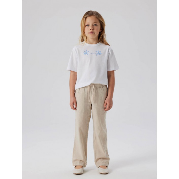 NAME IT KIDS NKFDANE SS NREG TOP BOX Bright White/PROVENCE | Freewear NKFDANE SS NREG TOP BOX - www.freewear.nl - Freewear
