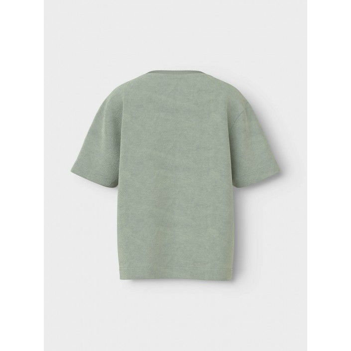 NAME IT MINI NMMHANNIBAL NREG TERRY SS TOP Aqua Gray | Freewear NMMHANNIBAL NREG TERRY SS TOP - www.freewear.nl - Freewear