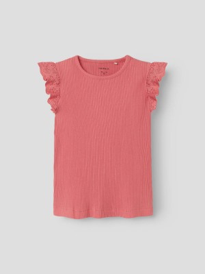 NAME IT KIDS NKFHALINA SS TOP Spiced Coral | Freewear NKFHALINA SS TOP - www.freewear.nl - Freewear