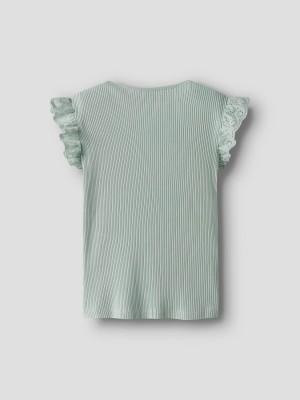 NAME IT KIDS NKFHALINA SS TOP Aqua Gray | Freewear NKFHALINA SS TOP - www.freewear.nl - Freewear