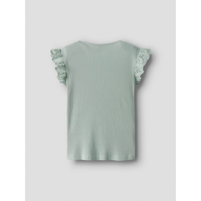 NAME IT KIDS NKFHALINA SS TOP Aqua Gray | Freewear NKFHALINA SS TOP - www.freewear.nl - Freewear