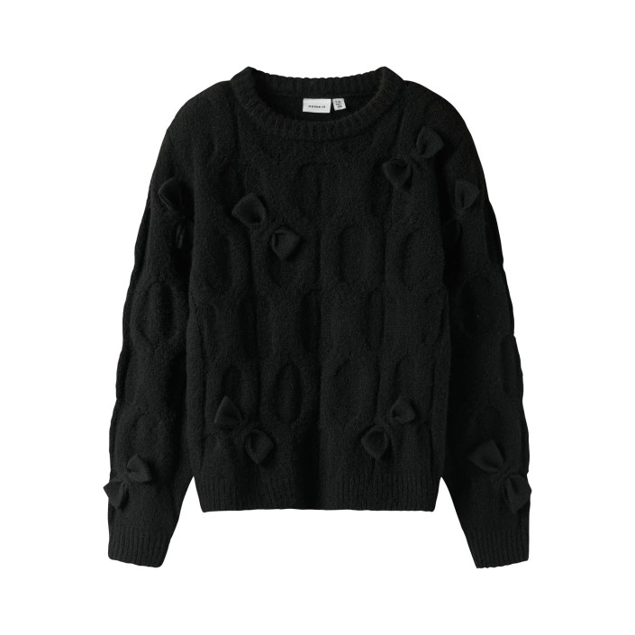 NAME IT KIDS NKFOLIVIA LS KNIT Black | Freewear NKFOLIVIA LS KNIT - www.freewear.nl - Freewear