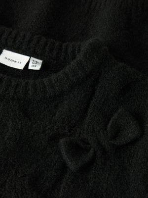 NAME IT KIDS NKFOLIVIA LS KNIT Black | Freewear NKFOLIVIA LS KNIT - www.freewear.nl - Freewear