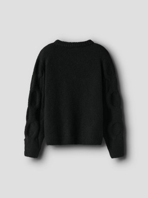 NAME IT KIDS NKFOLIVIA LS KNIT Black | Freewear NKFOLIVIA LS KNIT - www.freewear.nl - Freewear