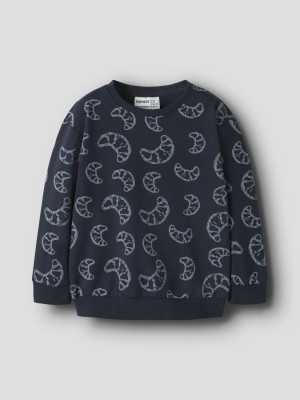 NAME IT MINI NMMRICHIE LS NREG SWEAT BRU Navy Blazer | Freewear NMMRICHIE LS NREG SWEAT BRU - www.freewear.nl - Freewear