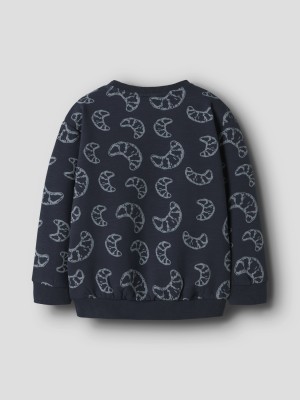 NAME IT MINI NMMRICHIE LS NREG SWEAT BRU Navy Blazer | Freewear NMMRICHIE LS NREG SWEAT BRU - www.freewear.nl - Freewear
