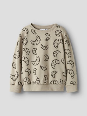 NAME IT MINI NMMRICHIE LS NREG SWEAT BRU Island Fossil | Freewear NMMRICHIE LS NREG SWEAT BRU - www.freewear.nl - Freewear