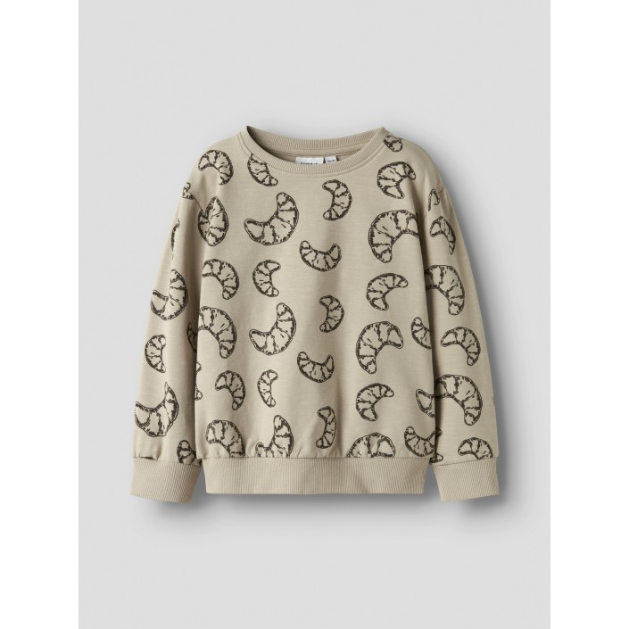NAME IT MINI NMMRICHIE LS NREG SWEAT BRU Island Fossil | Freewear NMMRICHIE LS NREG SWEAT BRU - www.freewear.nl - Freewear