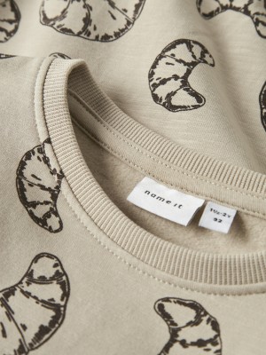NAME IT MINI NMMRICHIE LS NREG SWEAT BRU Island Fossil | Freewear NMMRICHIE LS NREG SWEAT BRU - www.freewear.nl - Freewear