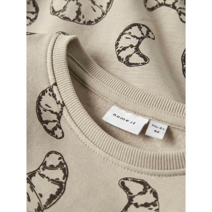 NAME IT MINI NMMRICHIE LS NREG SWEAT BRU Island Fossil | Freewear NMMRICHIE LS NREG SWEAT BRU - www.freewear.nl - Freewear