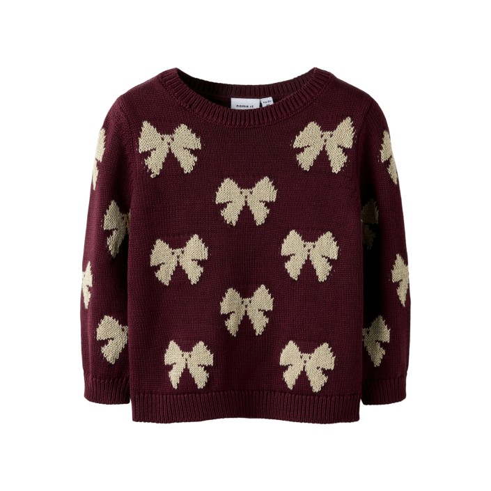 NAME IT MINI NMFREKKA LS KNIT Burgundy | Freewear NMFREKKA LS KNIT - www.freewear.nl - Freewear