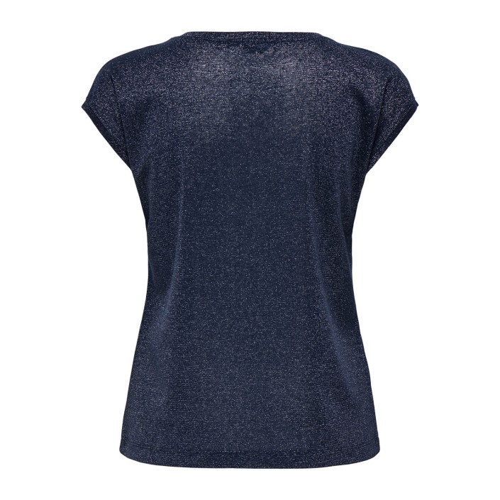 Only ONLSILVERY S/S V NECK LUREX TOP JRS: Night Sky | Freewear ONLSILVERY S/S V NECK LUREX TOP JRS: - www.freewear.nl - Freewear