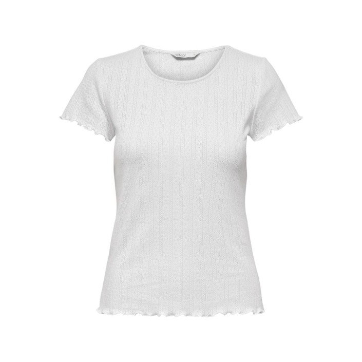 Only ONLCARLOTTA S/S TOP JRS NOOS White | Freewear ONLCARLOTTA S/S TOP JRS NOOS - www.freewear.nl - Freewear