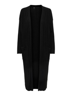 Carmakoma CARNEW TESSA LS LONG CARDIGAN KNT Black | Freewear CARNEW TESSA LS LONG CARDIGAN KNT - www.freewear.nl - Freewear